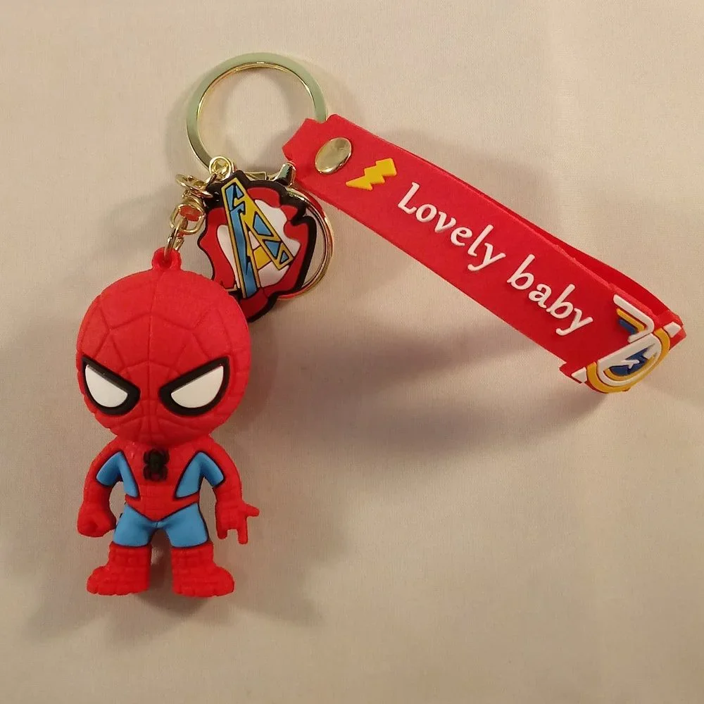Spider-Man Super Hero Peter Parker Key Chain Key Ring Figurine Keychain Gift